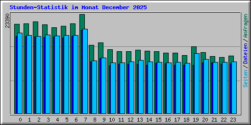Stunden-Statistik im Monat December 2025